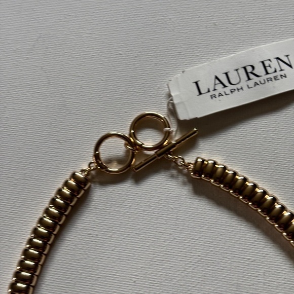 Lauren Ralph Lauren Gold Tone Collar Statement Necklace - Picture 2 of 5